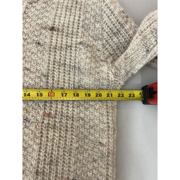 Pendleton Virgin Wool Sweater L Grandpa Cabincore Speckled Fisherman Knit - Picture 13 of 14